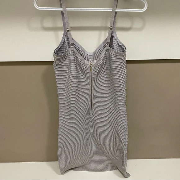 Guess Marciano - Lavender Purple and Gold Bodycon Midi Dress - Picture 10 of 12